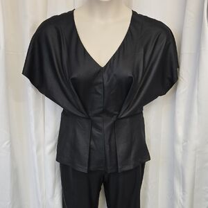 Prologue Black V-Neck Blouse